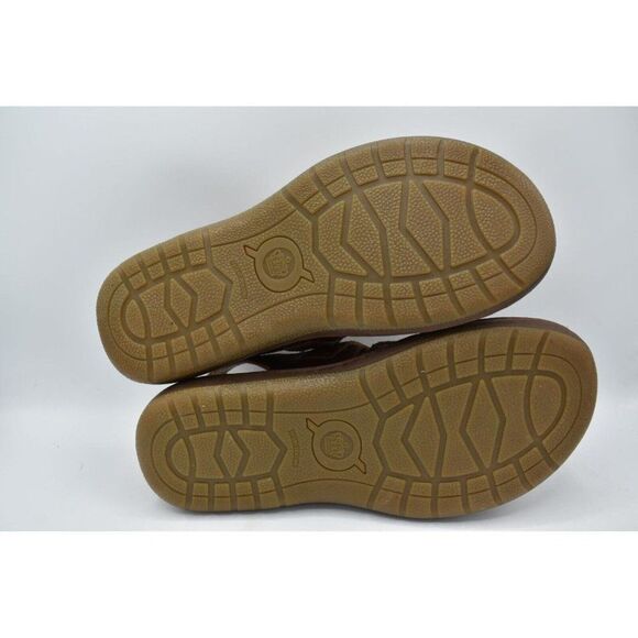 Born Mens Size 12 Miguel Full Grain Leather Dark Tan Bourban Sandals Shoes main image 6